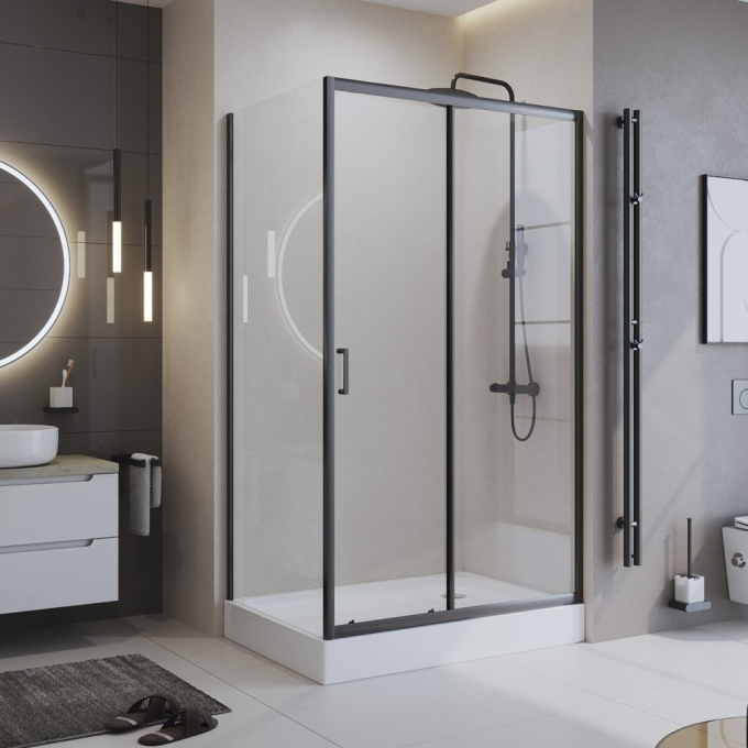 Душевой уголок BELBAGNO UNO-195-AH-1-150/90-C-Cr