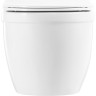 Подвесной безободковый унитаз с сиденьем микролифт BELBAGNO LOTO BB070CHR/SC BB070CHR-SC